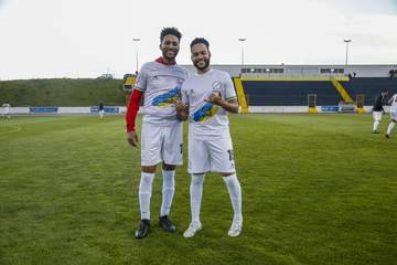 Jogo Solidário com a Ucrânia entre os amigos de Jardel e os amigos dos Anjos