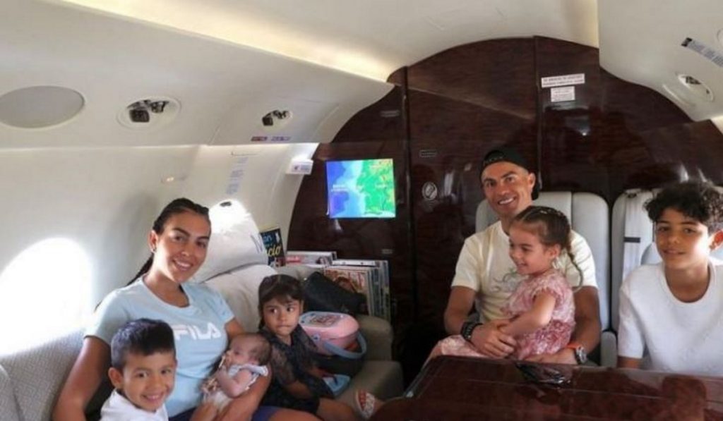 Cristiano Ronaldo e a família