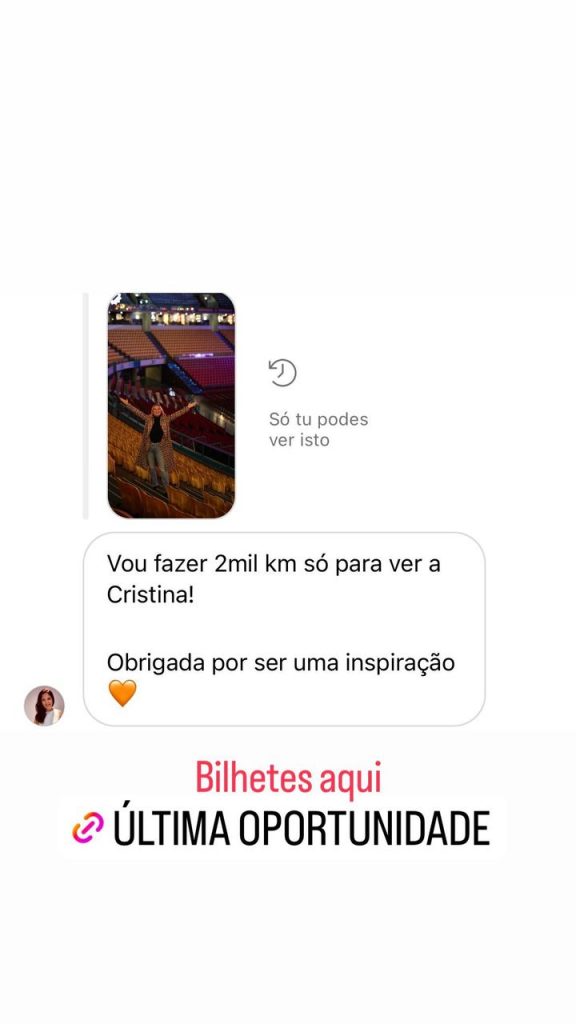 Cristina Ferreira comove-se com mensagem de fã. "Poucas vezes me faltam as palavras"