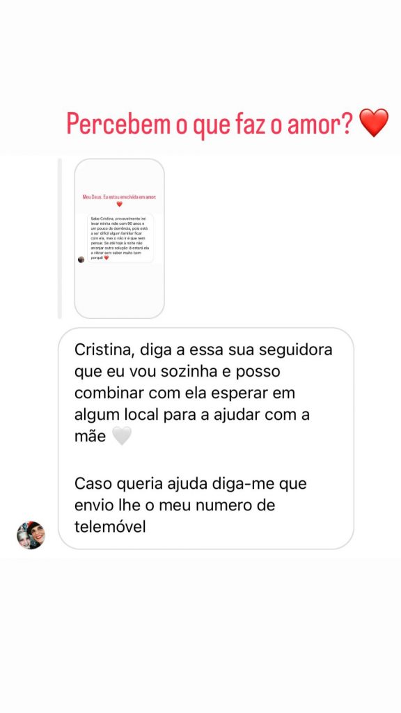 Cristina Ferreira comove-se com mensagem de fã. "Poucas vezes me faltam as palavras"