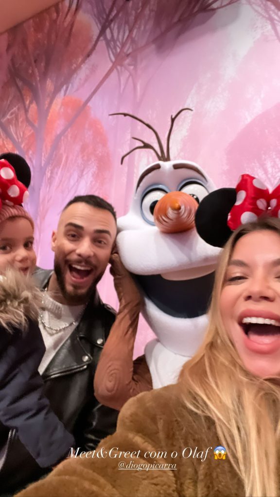 Diogo Piçarra, Mel Jordão e Penélope na Disney