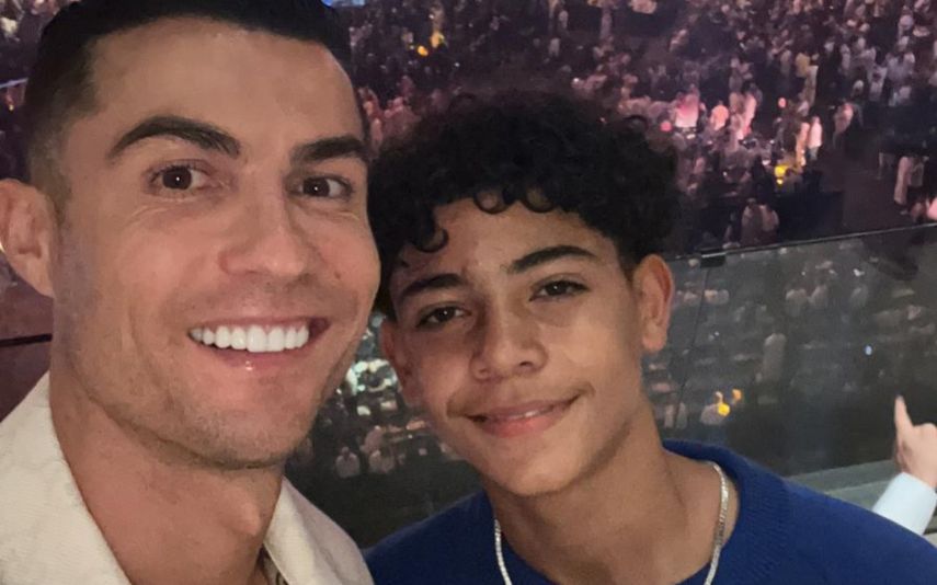 Cristiano Ronaldo com o filho Cristianinho